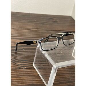 Ray Ban Optics RB5206-2034 Men's Polished Black On Transparent Eyeglasses Frame